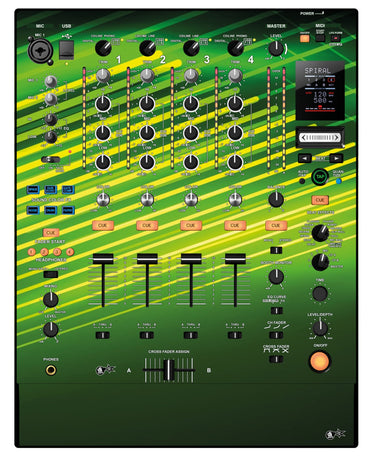 Pioneer DJ DJM 900 NEXUS Skin Green Lazer